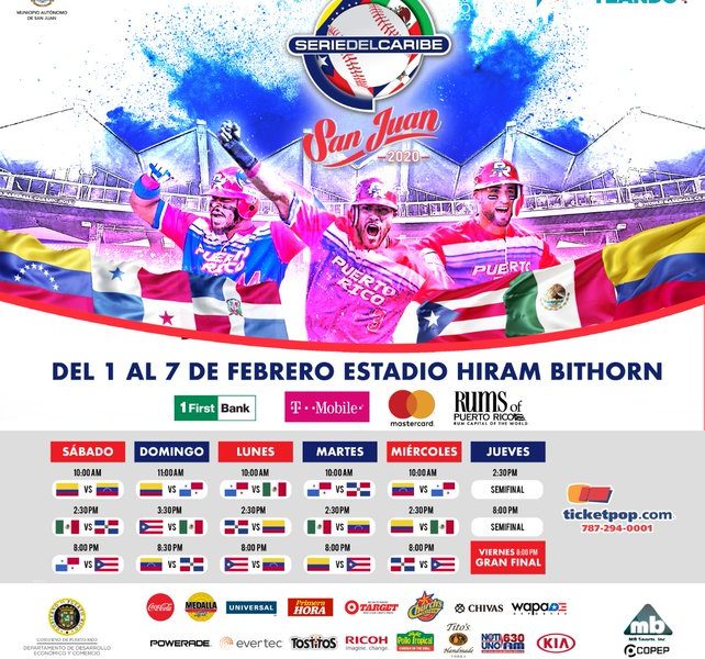 Beisbol: ANUNCIAN EL CALENDARIO OFICIAL DE LA SERIE DEL CARIBE 2020