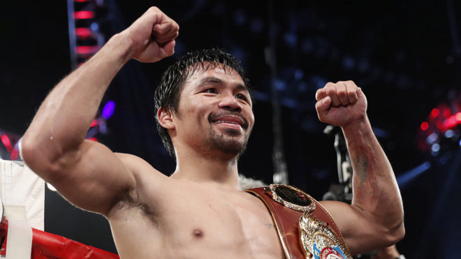 CORONAVIRUS: MANNY PACQUIAO LE DA UN GANCHO AL COVID-19